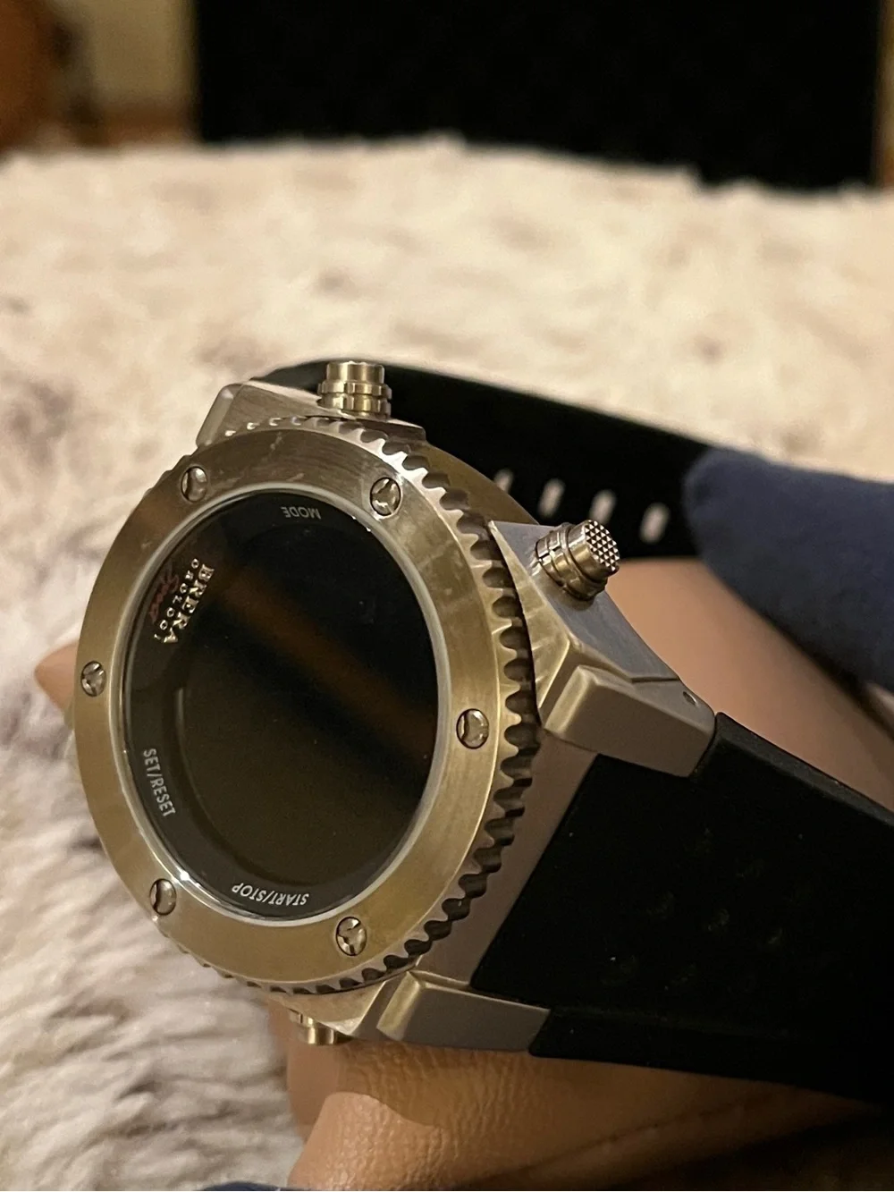 RARE Brera Orologi Sport Digital Watch BRSMDISS01 SS Black Band